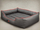 Shtrat për qen Hobbydog Comfort Bed, përmasa XL, gri me të kuqe