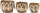 Set shporta dekorative Mondex Bali Strings, 3 copë, seagrass natyral, bezhë