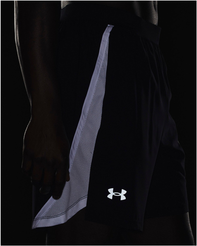 Pantallona vrapimi Under Armour UA Launch SW, rrjetë e brendshme, reflektues, të zinj