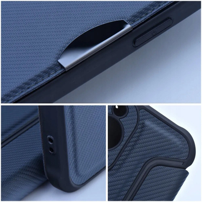 Futrollë libri OEM RAZOR për Samsung Galaxy A06, me xhep për karta, blu