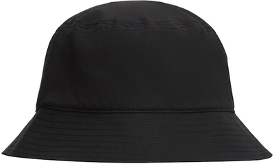 Kapelë bucket Tommy Jeans Linear Logo, pambuk, e bardhë