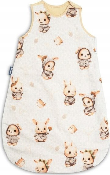 Thes gjumi për bebe Sensillo Bunnies M, 50x80 cm, pambuk, bezhë