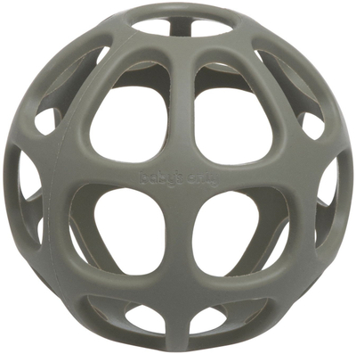 Top loje dhe dhëmbëzues Baby's Only Play Ball Urban Green, silikon i butë, për bebe 6m+, ngjyrë jeshile