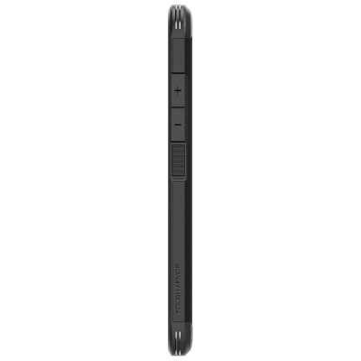 Këllëf telefoni Spigen Tough Armor për Samsung Galaxy XCover7 Pro, i fortë dhe mbrojtës, i zi