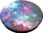 Mbajtëse gishtash PopSockets Pop Gen 2 Blue Nebula, ngjitëse për telefon, blu