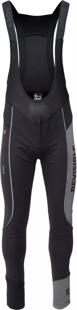 Pantallona sportive Radvik Union BV Pants GTS, elastike, me elemente reflektuese, të zeza