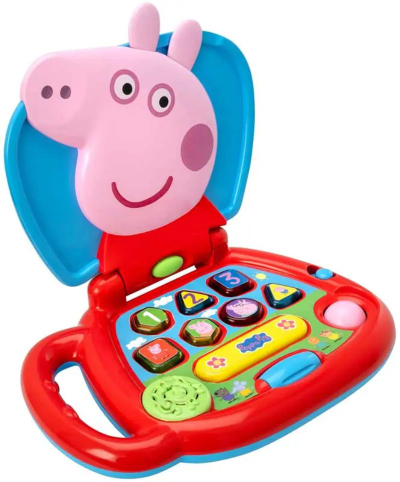Лаптоп играчка Peppa Pig My First Laptop, интерактивен, за деца, шарен