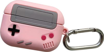 Mbulesë silikoni Beline për AirPods Pro, stil gamer, rozë