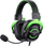 Kufje gaming Havit H2002E, me mikrofon, me kabllo 3.5 mm, të zeza me jeshile
