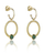 Vathë për femra Marc Malone Ellie Green Earrings MCE23001G, të artë