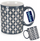 Керамичка шолја Blue Ceramic Mug, за микробранова, за машина за садови, сина