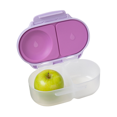 Kuti snacks për fëmijë b.box Snack Box, 2 ndarje, e zezë night vision