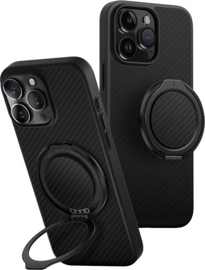 Këllëf telefoni Uniq Keva Air MagClick për iPhone 16 Pro 6.3\", me karikim wireless, i zi