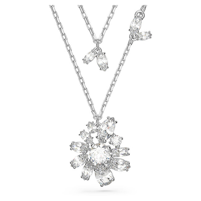 Qafore për femra Swarovski, e argjendtë