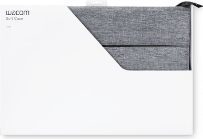 Çantë mbrojtëse Wacom Soft Case Large për tablet grafik, najlon kundra ujit, për Intuos Pro, Cintiq Pro, MobileStudio Pro, gri