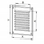 Grilë ventilimi Awenta MTA2N, inox, për Ø150 mm, argjendtë