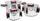 Set tenxheresh Brunbeste 5664, 6 pjesë, 16/20/24 cm, çelik inoks
