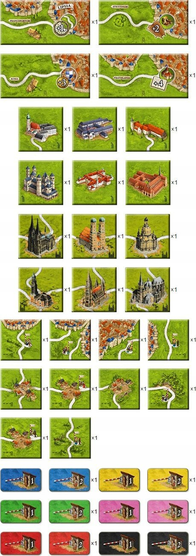 Zgjerim loje Carcassonne Mini Expansion Pack I, për lojën tavolinë Carcassonne