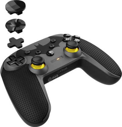Gamepad pa tela Trust GXT 542 Muta Batman, wireless, me vibrim, zi verdhë