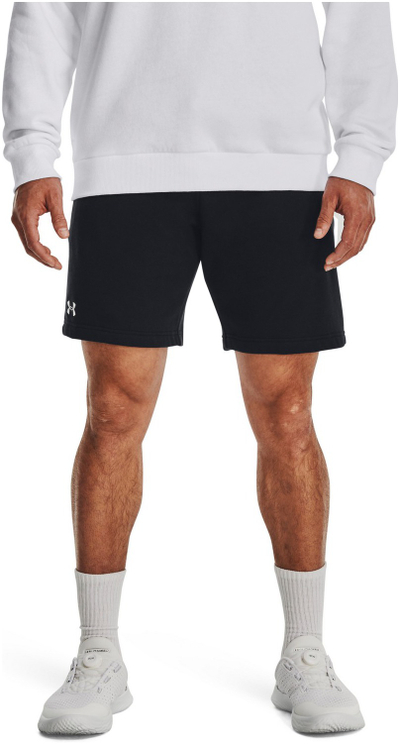 Кратки панталони Under Armour Rival Fleece M 1379779, памучен флис, за мажи, темно сива