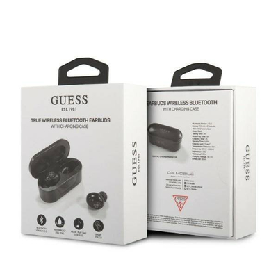 Kufje TWS Guess GUTWST31EK, Bluetooth, me mikrofon, të zeza