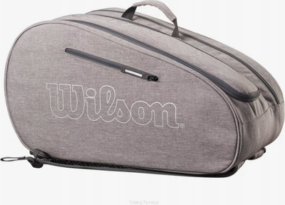 Çantë raketash padel Wilson Team Padel Bag, 2 ndarje, me termoizolim, gri