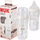 Biberon NUK Perfect Match Temperature Control, 260ml, silikoni, i bardhë