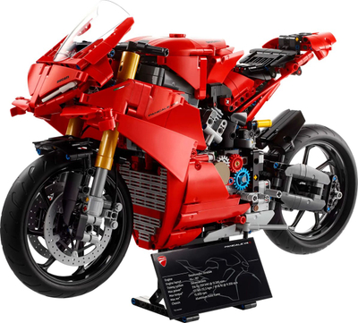 Lodër motoçiklete Ducati Panigale V4 S, model dekorativ, e kuqe