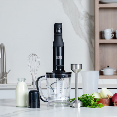 Blender dore Black+Decker BXHBA1501E, 1500W, inox, i bardhë