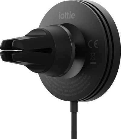 Mbajtëse makine me karikim wireless Iottie Velox Qi2, 15W, MagSafe, e zezë