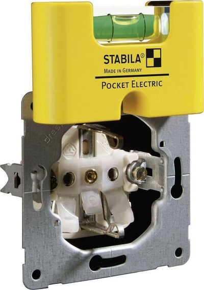 Nivel xhepi Stabila Pocket Electric 17775, magnet neodymium, për elektrikista