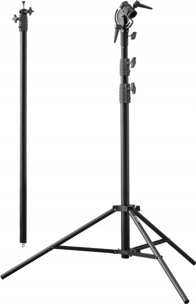 Статив за осветлување FalconEyes LSB-8 со boom arm, алуминиумски, професионален, црн