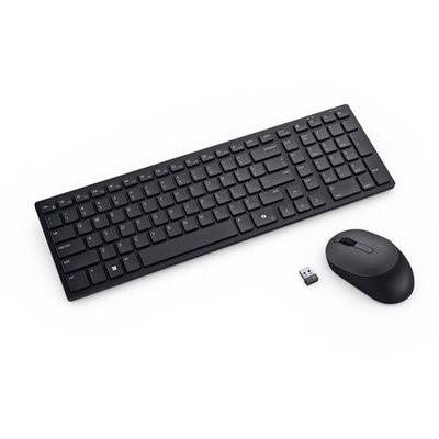 Set tastierë dhe maus Dell Pro KM555, wireless, Bluetooth RF, i zi