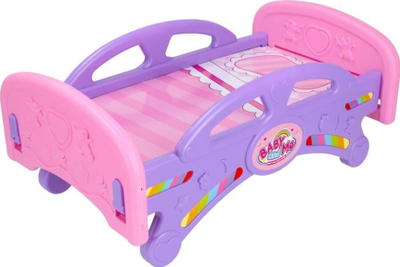 Shtrat kukullash Mega Creative BED FOR DOLLS, set gjërash, plastik, shumëngjyrësh
