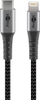 Kabllo Lightning Goobay 49271, USB C, 1 m, zi gri