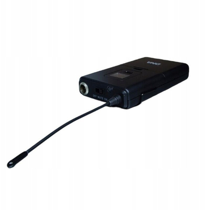 Mikrofon pa tela DNA VM Dual Instrumental Bodypack, UHF digjital, ekran LCD, i zi