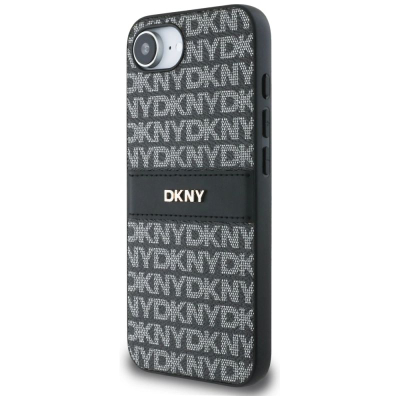 Mbulesë telefoni DKNY Case Repeat Texture, për iPhone 16e, TPU, e zezë