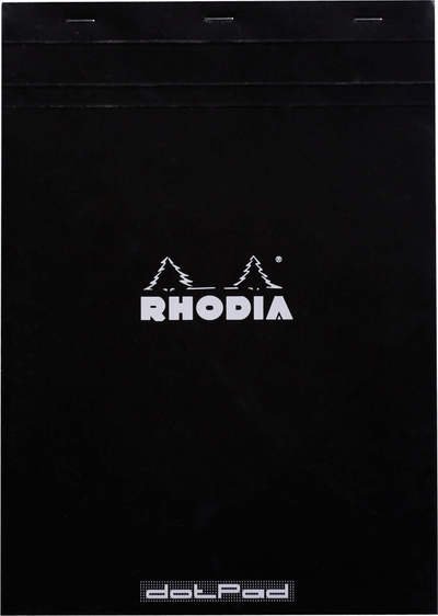 Bllok shënimesh Rhodia DotPad No.18 A4, 80 fletë, faqe me pika, i zi