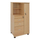 Dollap zyre Professional HM2052.01R, 60x46x120 cm, me bravë, ngjyrë ahu