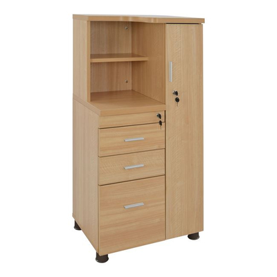 Dollap zyre Professional HM2052.01R, 60x46x120 cm, me bravë, ngjyrë ahu