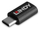 Адаптер USB Линди USB 3.2 Тип C во Тип C, Блокатор на податоци, 100W, бел