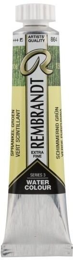 Ngjyrë akuarel Rembrandt Spark Green 864, tub 20 ml, jeshile me shkëlqim