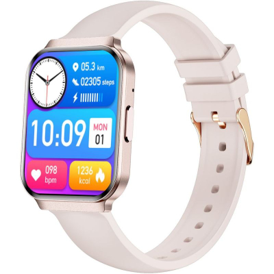 Orë e zgjuar GRAVITY GT44-3, 1.75", Bluetooth 5.0, rozë