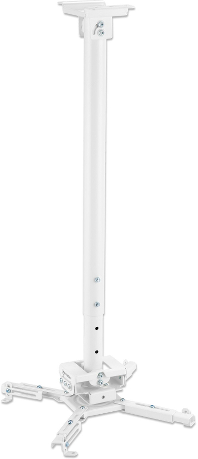 Mbajtëse tavani për projektor Manhattan Universal, lartësi 745 1145mm, 35kg, e bardhë