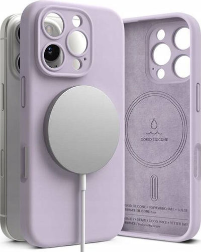 Mbrojtëse telefoni Ringke Silicone Magnetic MagSafe për iPhone 16 Pro Max, silikon, MagSafe, lejla e hapur
