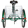 Biçikletë triçikël Enero 3-KOOWY Folding Bike 24, Shimano 6 marshe, shportë mbrapa, jeshile