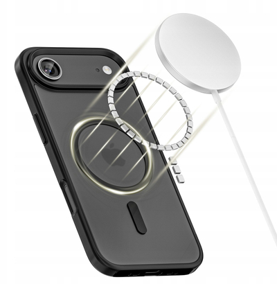 Mbulesë telefoni Tech-Protect MagMat MagSafe për iPhone 17 Air 17 Pro, matte, e zezë