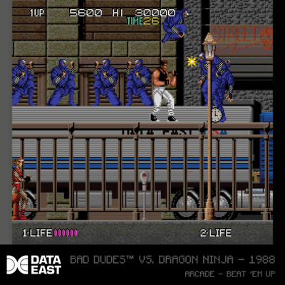 Kartridh lojërash Evercade Data East Arcade 1, 10 lojëra, për konzolën Evercade
