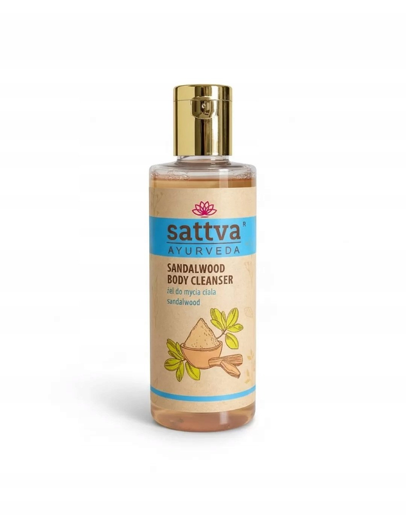 Xhel dushi trupi Sattva Sandalwood, vaj ulliri, 210ml