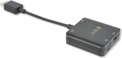 Ekstraktor audio Techly 026500, HDMI në Jack 3.5mm, S/PDIF Toslink, i zi